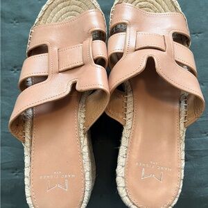 Marc Fisher Light Brown Espadrille Sandals